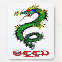 Drache, Samen, China, Chinese, Han, Asien, asiatis Mousepad