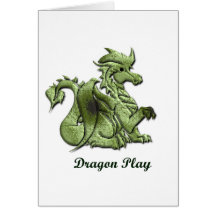 Drache-Spiel-Gruß-Karte