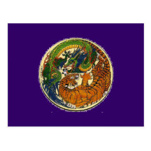 DRACHE-TIGER POSTKARTEN
