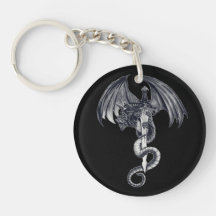 Drache-u. Klinge-Acryl Keychain