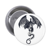 Drache-u. Klinge-Knopf Buttons