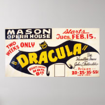 Dracula-Bühne-Spiel 1927 Poster
