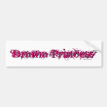 Drama-Prinzessin Auto Sticker