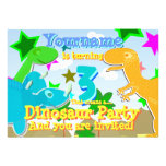 Drehender 3 Dinosaurier-Geburtstags-Party lädt ein Individuelle Ankündigskarten