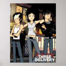 Drei Delivery™ Gruppen-Plakat