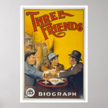 Drei Freunde Posterdruck