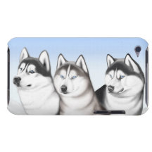 Drei heiserer Hundeipod-Touch-Fall iPod Touch Hüllen