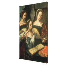 Drei Musiker Gespannter Galeriedruck