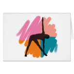 Dreieck-Pose-Yoga-Geschenk Karte