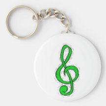 Dreifacher Clef-Grafikdesign hellgrün Schlüsselband