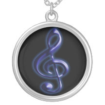 Dreifacher Clef - Musik-Halskette