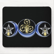 Dreifacher gewundener Mondmond Mousepad