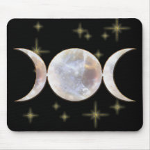 Dreifacher Mond-Mondstein Mousepads