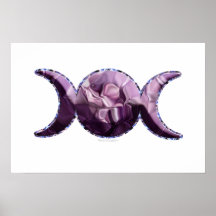 Dreifaches Mond-Plakat