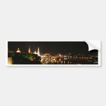 Dresden bei Nacht Auto Aufkleber