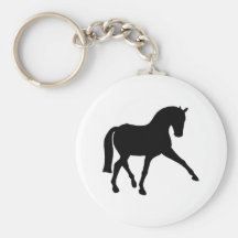 Dressage-halbe Durchlauf-Silhouette Schlüsselbänder