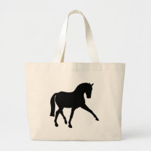 Dressage-halbe Durchlauf-Silhouette Einkaufstaschen