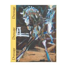 "Dressage-" Kunst auf ausgedehnter Leinwand Leinwand Drucke