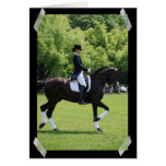Dressage-Pferdeshow-Entwurfs-Gruß-Karte