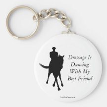 Dressage tanzt bester Freund-Pferd Keychain Schlüsselbänder