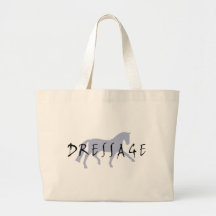 Dressage-Trab mit dem Text (blau) Tasche