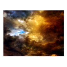 drohende Wolkenpostkarte