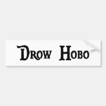 Drow Hobo-Autoaufkleber