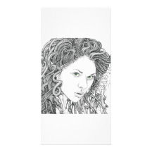 Dryad (Gesicht) - Foto-Karte Photogrußkarten
