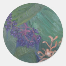Dschungel-Blumen Sticker