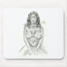 Dschungel-Mädchen durch STANGEN Mousepad