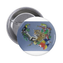 Dschungel-wild lebende Tiere Anstecknadelbuttons