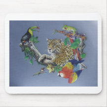 Dschungel-wild lebende Tiere Mousepads