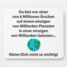 Du bist nur einer mauspad