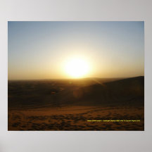 Dubai-Wüsten-Sonnenuntergang Poster