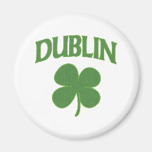 Dublin-Iren-Kleeblatt Magnete