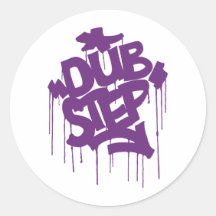 Dubstep FatCap Kush lila Aufkleber