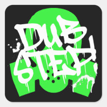 Dubstep grünes Gasmask Sticker