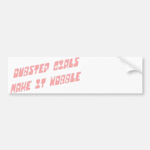 Dubstep Mädchen Wobble Auto Sticker