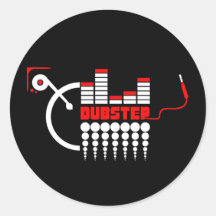 Dubstep Runde Sticker