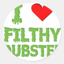 Dubstep schmutziger Tollpatschschritt Bass-techno  Runde Sticker
