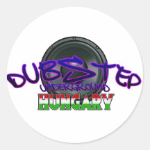 Dubstep Ungarn Budapest DUBSTEP ungarisches DUBSTE Runde Sticker