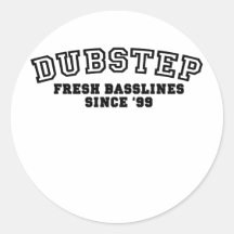 Dubstep - Vorlage Runde Aufkleber