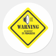 Dubstep Warnung Sticker