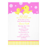 Ducky Enten-Babyparty-Gummieinladung für Mädchen
