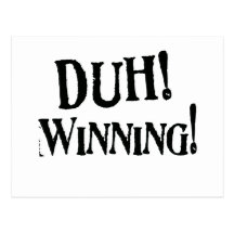 Duh! Gewinnen! Swag Postkarten