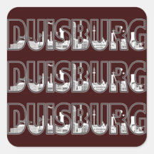 Duisburg Stadt Skyline - Geschenkideen Aufkleber