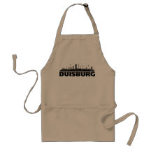 Duisburg Stadt Skyline - Kochschürze /Grillschürze