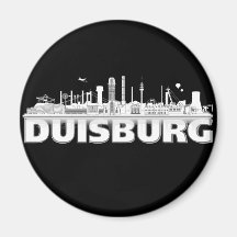 Duisburg Stadt Skyline - Magnet /Kühlschrankmagnet
