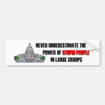 Dumme Leute im Washington DC Autosticker