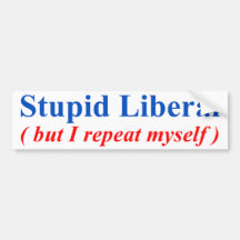 Dummer Liberaler Autosticker